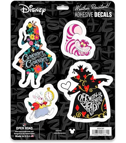 Amazon.com: Cheshire Cat Grin – Paquete de 4 calcomanías de vinilo